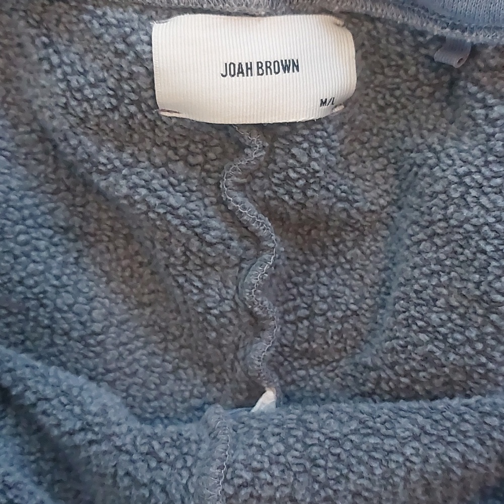 Joah Brown Cropped Blue Sweatshirt & Shorts Set - Picture 5 of 7